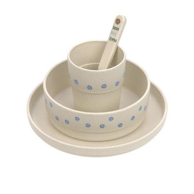 Dish Set PP/Cellulose Happy Rascals Smile sky blue