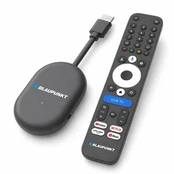 Blaupunkt A-Stream Stick Gen2 GR9055D 4K Google TV Streaming Stick, 32 GB, Wi-Fi 5, Bluetooth 5.0