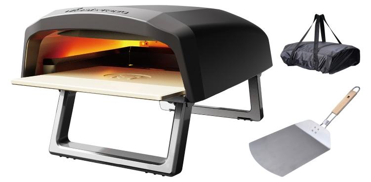 Masterpro Pizzaset BGKIT-0035 Komplettset mit Pizzastein für knusprigen Boden, hitzebeständig bis 500°C