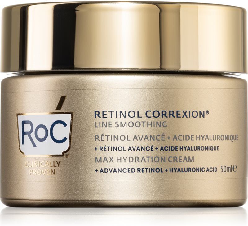 RoC Retinol Correxion Line Smoothing Feuchtigkeitscreme mit Hyaluronsäure 50 ml