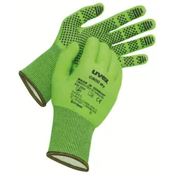 uvex C500 dry Schnittschutzhandschuh HPPE grün/grau 6 - 6049906 - grün/grau