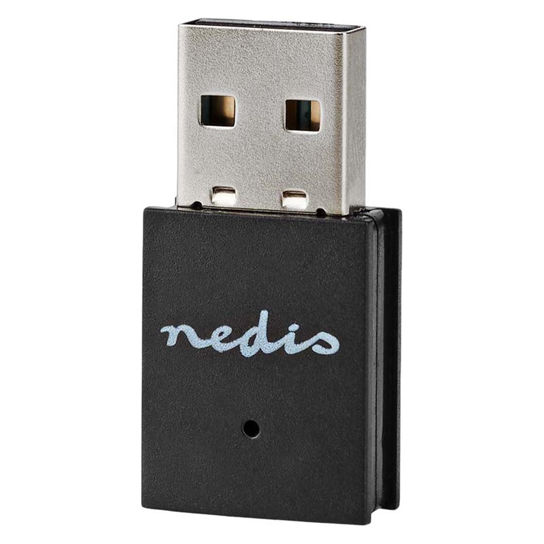 Nedis Netzwerk-Dongle | Wi-Fi | N300 | 2.4 GHz | USB2.0 | Wi-Fi speed total: 300 Mbps | Windows 10 / (USB) (WSNWM310BK)
