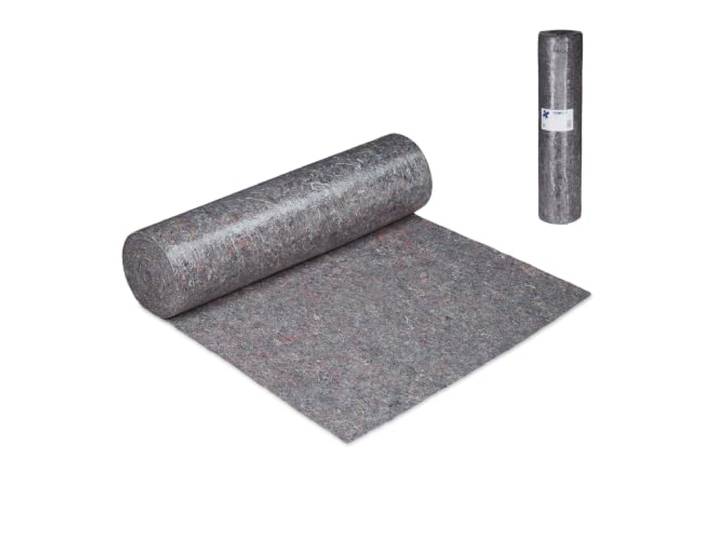Relaxdays Couverture de déménagement\, 1 m x 50 m = 50 m²\, antidérapant\, Hydrofuge\, 180g/m²\, Tapis de Protection\, Gris