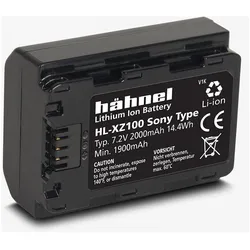 Hähnel Ersatzakku HL-XZ100 für Sony FZ100 (Kamera Akku), Kamera Stromversorgung, Schwarz