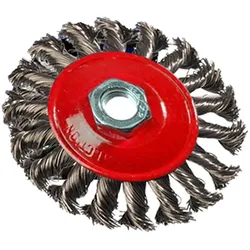 Vago-Tools 24x Kegelbürste 100mm gezopft Winkelschleifer