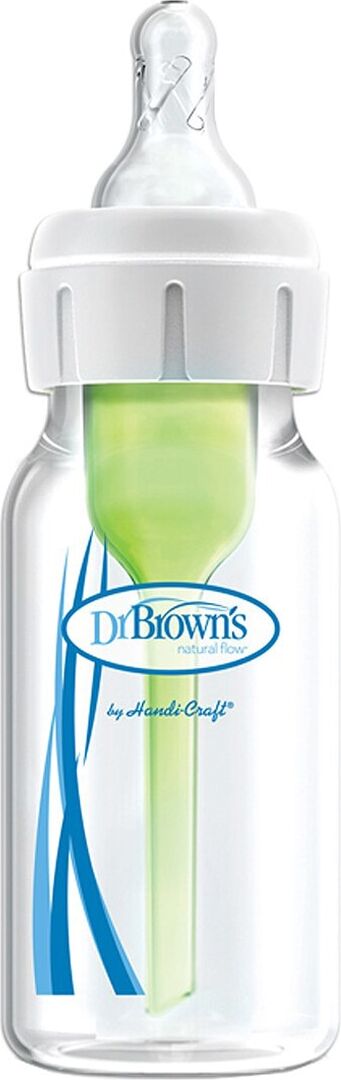 Dr. Brown's Biberón anticólico Options+ Formato Estandar 120 ml .  Transparente