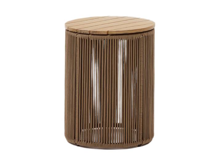 Outdoor Design Beistelltisch „Dandaro“ Akazienholz Beige Kave Home