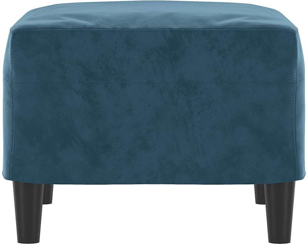 vidaXL Repose-pied Bleu 60x50x41 cm Velours