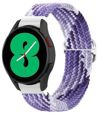 Everyday Crate Samsung Galaxy Watch4 40mm 44mm Woven Watch Band Adjustable Replacement Strap grape Purple