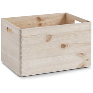 Zeller Holzkiste 13143 Allzweckkiste, Kiefer, braun, 40 x 30 x 24cm