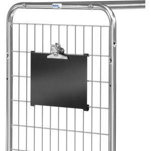 Fetra Kennzeichnungstafel 28KT3, aus Stahlblech, für Kommissionierwagen, Maße: 330 x 210 mm (BxH)
