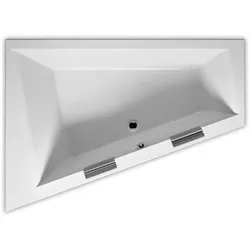 RIHO Doppio Badewanne, asymmetrisch, Einbau, 2-Sitzer, 180x130x52cm, 315 Liter, weiß, B033001005, Ausführung: Version rechts