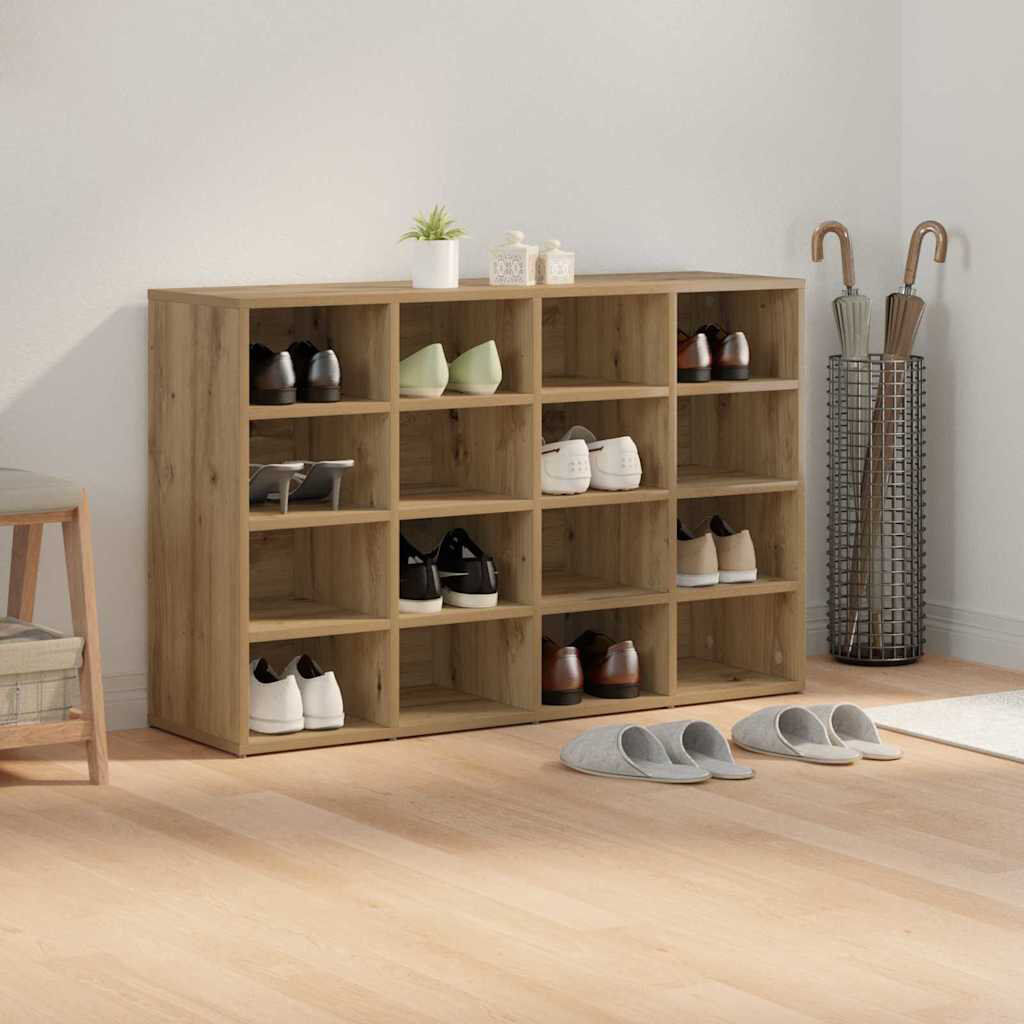 Metro Shoe Cabinet Artisan Oak 16