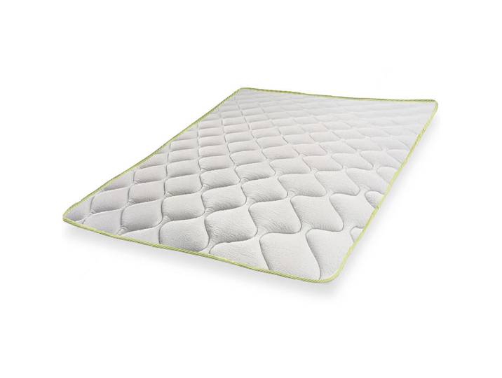 The White Stone Topper mit Elastikbändern 100x190, Matratzenauflage mit Cooler-Technologie und orthopädischen Eigenschaften, Höhe 4 cm, Weiß, H2 + H3, 100x190 cm, antibakteriell, Schlafzimmer, Matratzen, Topper