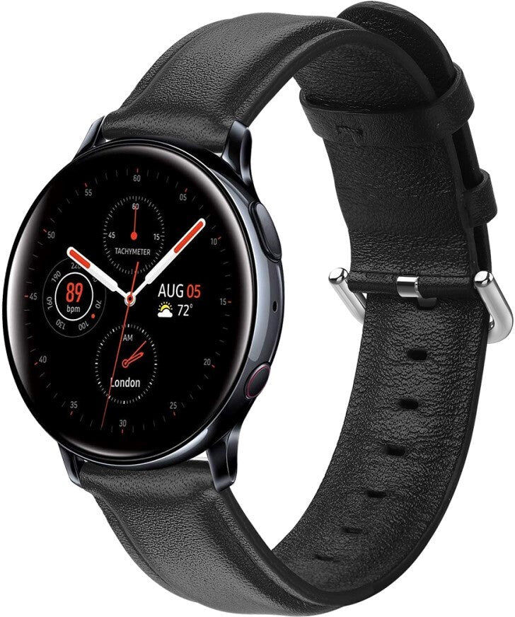 INCOVER Universal Smartwatch Læder Rem (20mm) - Sort
