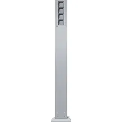 Gira 135426 E-Säule 4x Leereinheit 1400 mm Gira Energiesäule F Alu