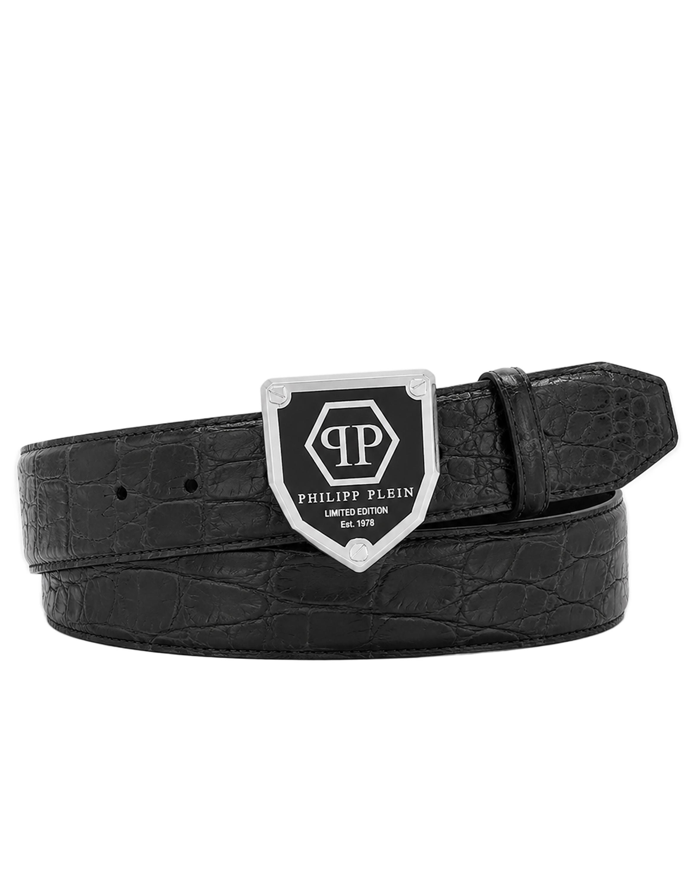 Philipp Plein Gürtel Hexagon - Schwarz