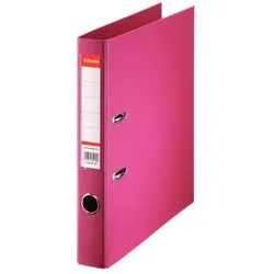 Leitz, Ordner, Plastik-Ordner Standard, DIN A4, 50 mm, fuchsia Einband innen und aussen mit PP-Folie kaschie (A4, 50 mm, 1 Stk.)