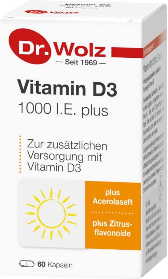 Dr. Wolz Vitamin D3 1.000 I.E. Plus Doktor Wolz Kapseln