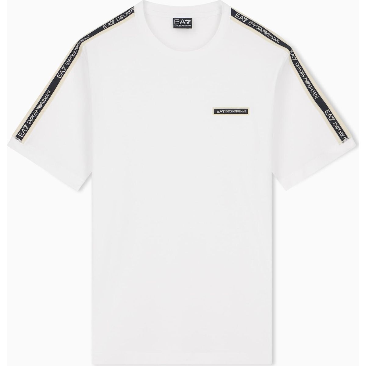 EA7 Train Logo Series M Tee SS Tape ST - Train Logo Series M Tee SS Tape ST white (U0002) XL 7M002189 AF10373-U0002-XL