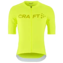 Craft Endur Logo Herrentrikot Kurzarm gelb Gr. L