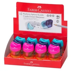 Faber Castell Radierer+Spitzer Kombi Mini sortiert
