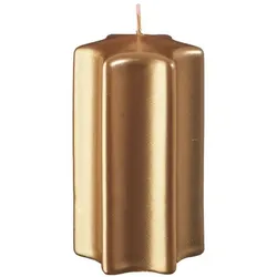 Kopschitz Kerzen Sternkerzen Gold 100 x Ø 60 mm, 8 Stück