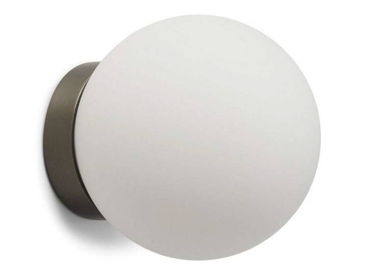 Palla C135 LED-Deckenlampe, grau/weiß, IP44 - Antidark - Badezimmer - Glas