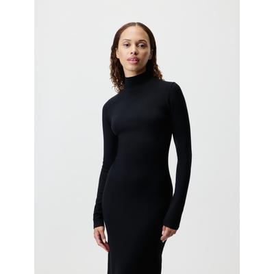 Maxikleid LEGER "Imen, LeGer by Lena Gercke", Damen, Gr. 38, N-Gr, schwarz, Strick, Obermaterial: 70% Viskose, 30% Polyamid, körpernah knöchellang, Kleider Maxikleid
