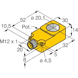Turck Sensor BI20R-Q14-LU-H1141