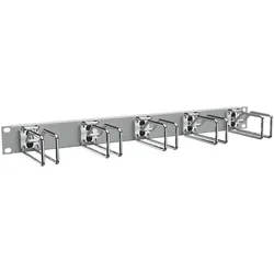 Enoc Querrangierpanel 1 HE, gr/chrom CPM 01-RAL 7035, Serverschrank Zubehör, Grau