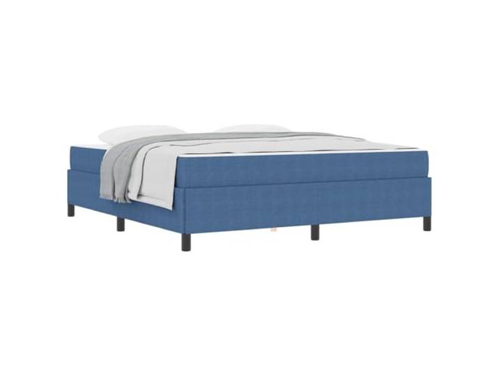 PUGYNBK Bett 180 x 200 cm mit blauer Matratze Massivholz, mittlere Festigkeit, Taschenfedern, Kunststofffüße, modernes Design