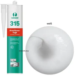 Ramsauer 315 Anschlussfuge weiß 1K Silicon Dichtstoff 310ml Kartusche