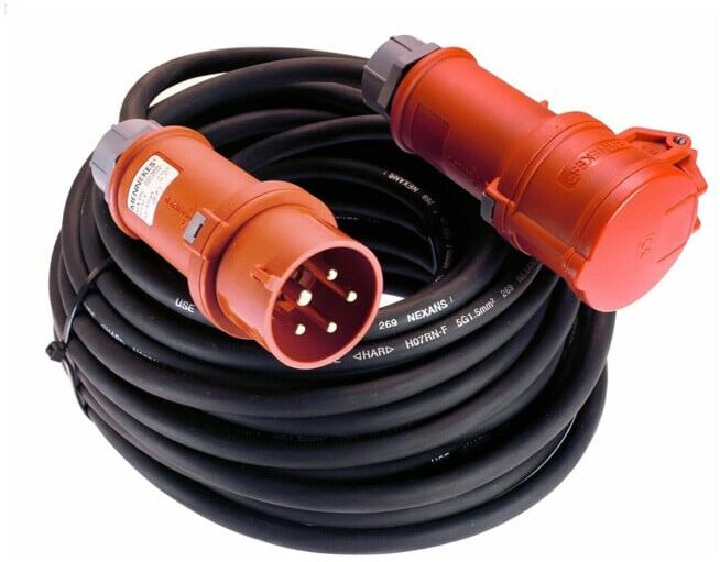 as-Schwabe Rallonge CEE 50m 16A IP44, H07RNF-5G2,5, 400V ; as - Schwabe (61093)
