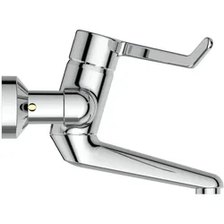 Ideal Standard Ceraplus Sicherheitsarmatur, Chrom, Ausladung 150 mm, Hebel 180 mm, absperrbarer S-Anschluss
