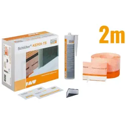 Schlüter Systems KERDI-TS Abdichtung Komplett-Set Höhe: 100 mm Länge: 2 m