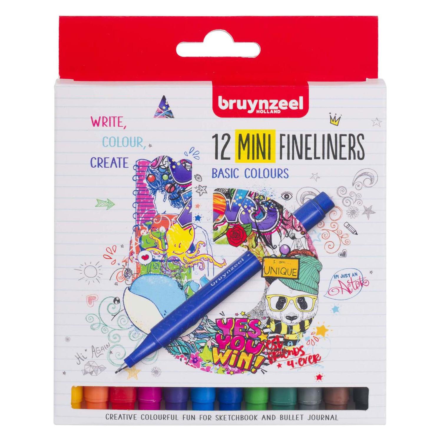 Bruynzeel Fineliner "mini", 12er Karton-Etui (12x) (60241512)