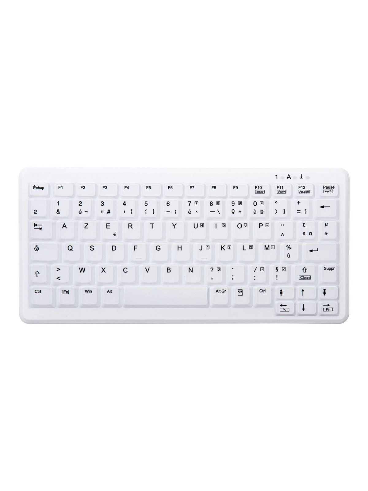Cherry Contour Active Key MedicalKey ClassicClean AK-C4110 - keyboard - medical hygienic design mini - French - white Input Device - Tastatur - Französisch - Weiss