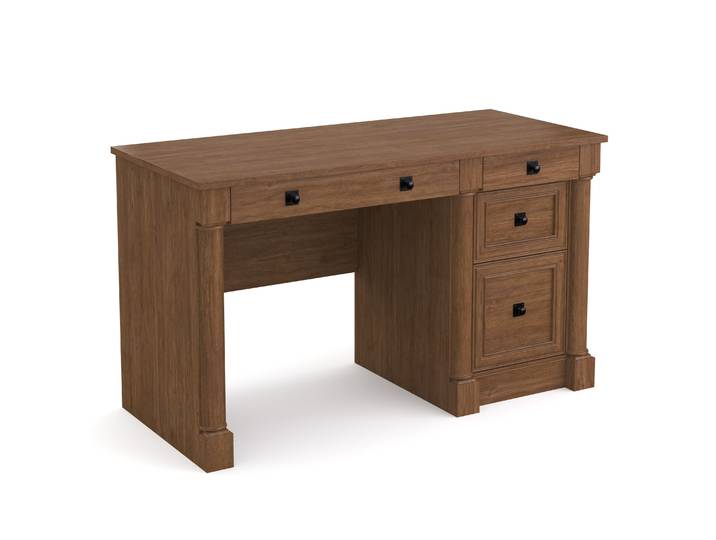 Schreibtisch Holz Vintage VINCENT mit Schubladen 135 x 60 x 76 cm