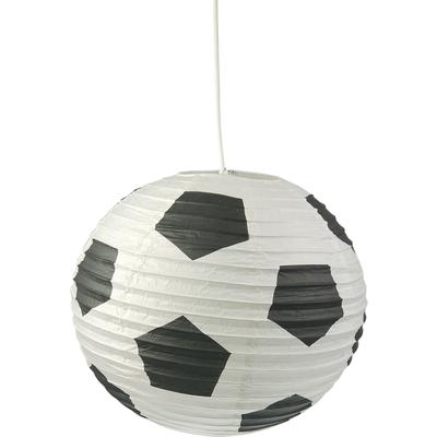 NIERMANN Hängeleuchte "Papier-Pendelleuchte Fußball", weiß, 1, Ø 40cm H: 40cm, 1 Stk., Leuchten, Kinderzimmer, Kinderlampe, Kinderlampe