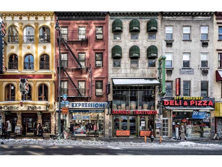 Fototapete PAPERMOON Photo-Art PETER PFEIFFER, EIN KALTER TAG IN NY , bunt, B:2,5m L:1,86m, Vlies, Tapeten, Fototapete