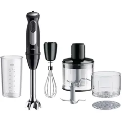 Braun MultiQuick 5 MQ55254, Stabmixer, Silber, Schwarz