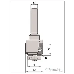 AKE UNITEC-ABRUNDFRÄSER R=2mm HV - 10002918