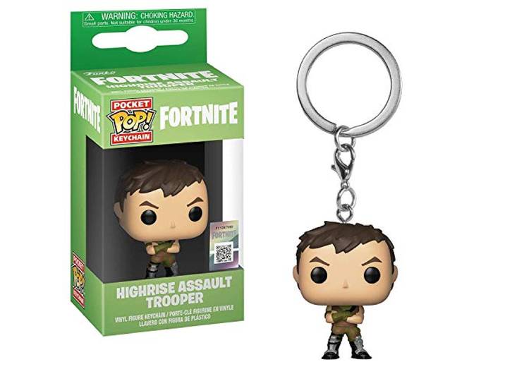 Funko Pocket POP! - Fortnite - Highrise Assault Trooper Keychain, meerkleurig, 36950