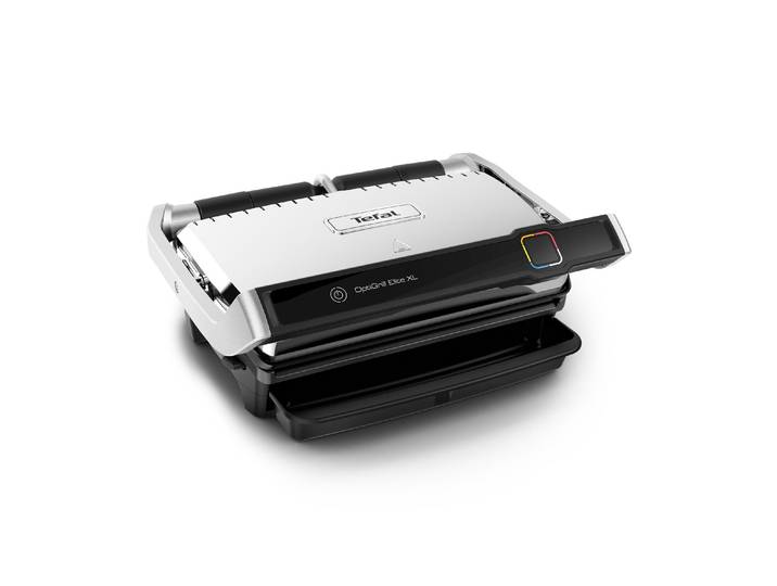 Kontaktgrill TEFAL Optigrill Elite , silber (schwarz, silberfarben), B:37,5cm H:22,9cm T:48,1cm, Kontaktgrill_Standgrill_Tischgrill_Teppanyakigrill, Kontaktgrill