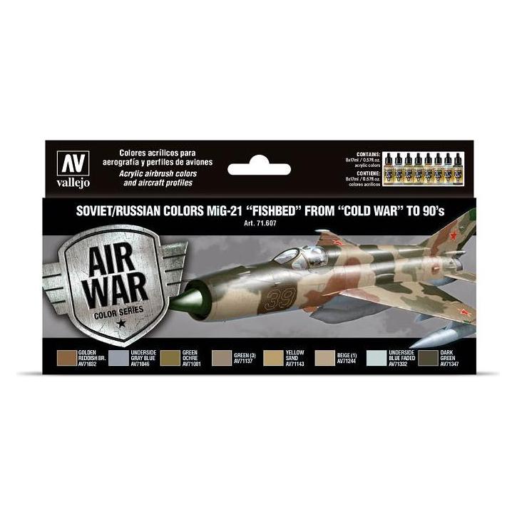 Wittmax Soviet/Russian colors MiG-21 'Fishbed' 8x17ml (17 ml) (71607)