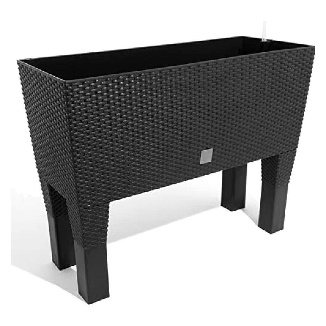 Prosperplast Blumentopf mit Einsatz Rato Case High DRTC800H Anthrazit (CEN-66375)