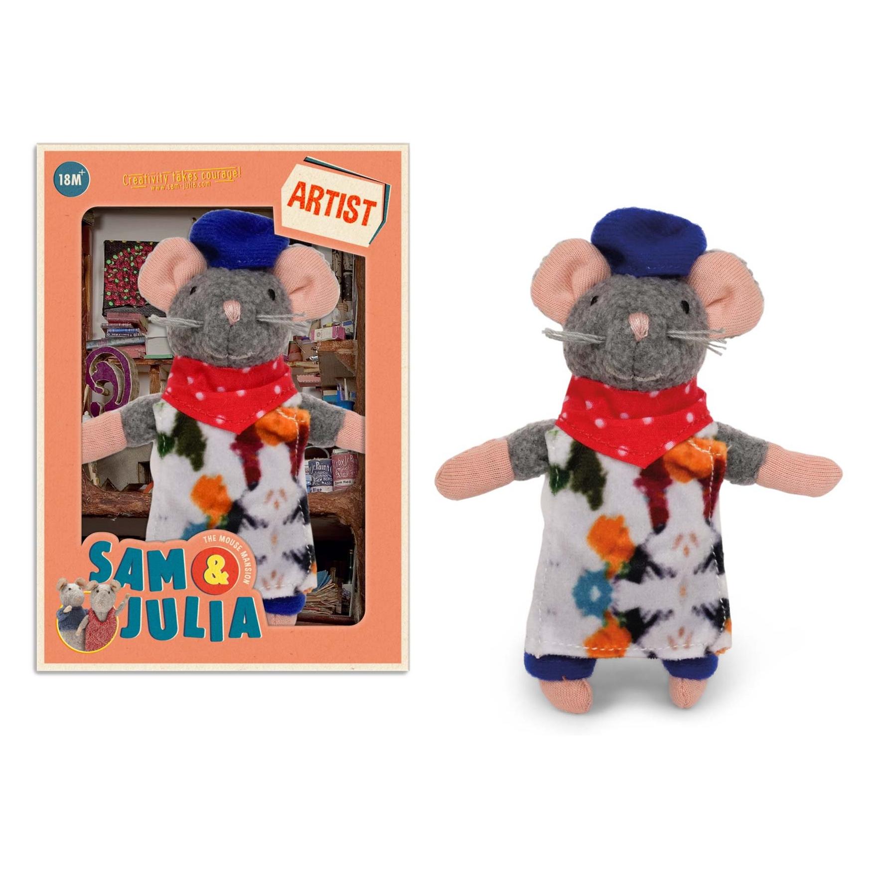 Media Maskottchen aus dem Mäusehaus. Künstler (12 cm) (48020817)