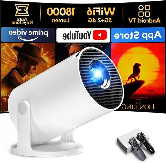 AKIYO Mini Projector Smart Beamer Home Cinema Wit