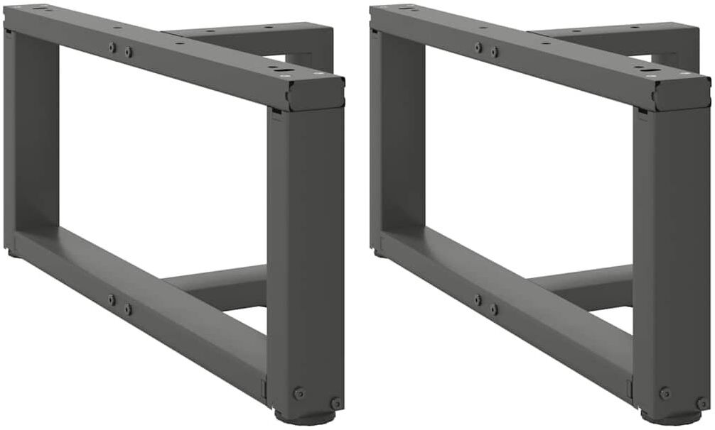 Latitude Run Ayzen Table Leg Anthracite 60 x 25 x (30-31) cm